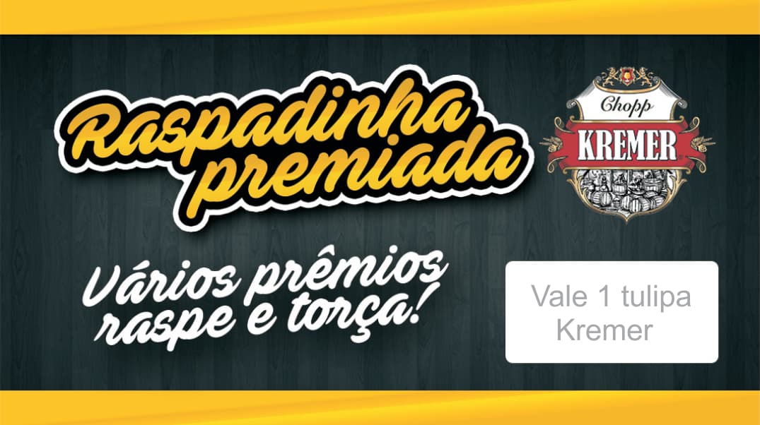 Raspadinha promocional Kramer Chopp