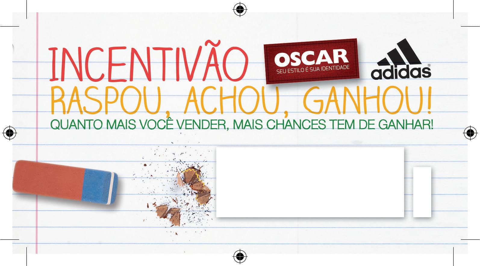 Raspadinha promocional Oscar